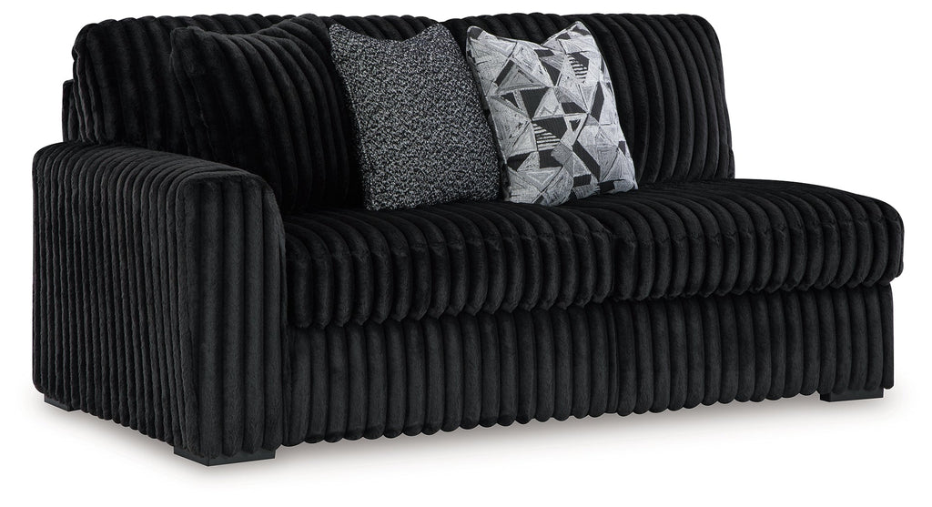 Midnight-Madness Onyx 4-Piece Sectional