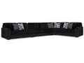 Midnight-Madness Onyx 4-Piece Sectional