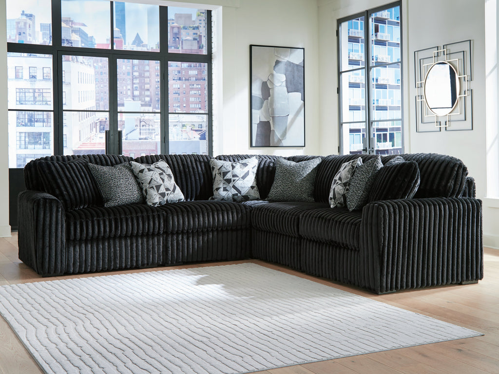 Midnight-Madness Onyx 5-Piece Sectional