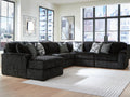 Midnight-Madness Onyx 6-Piece Sectional with Left Chaise