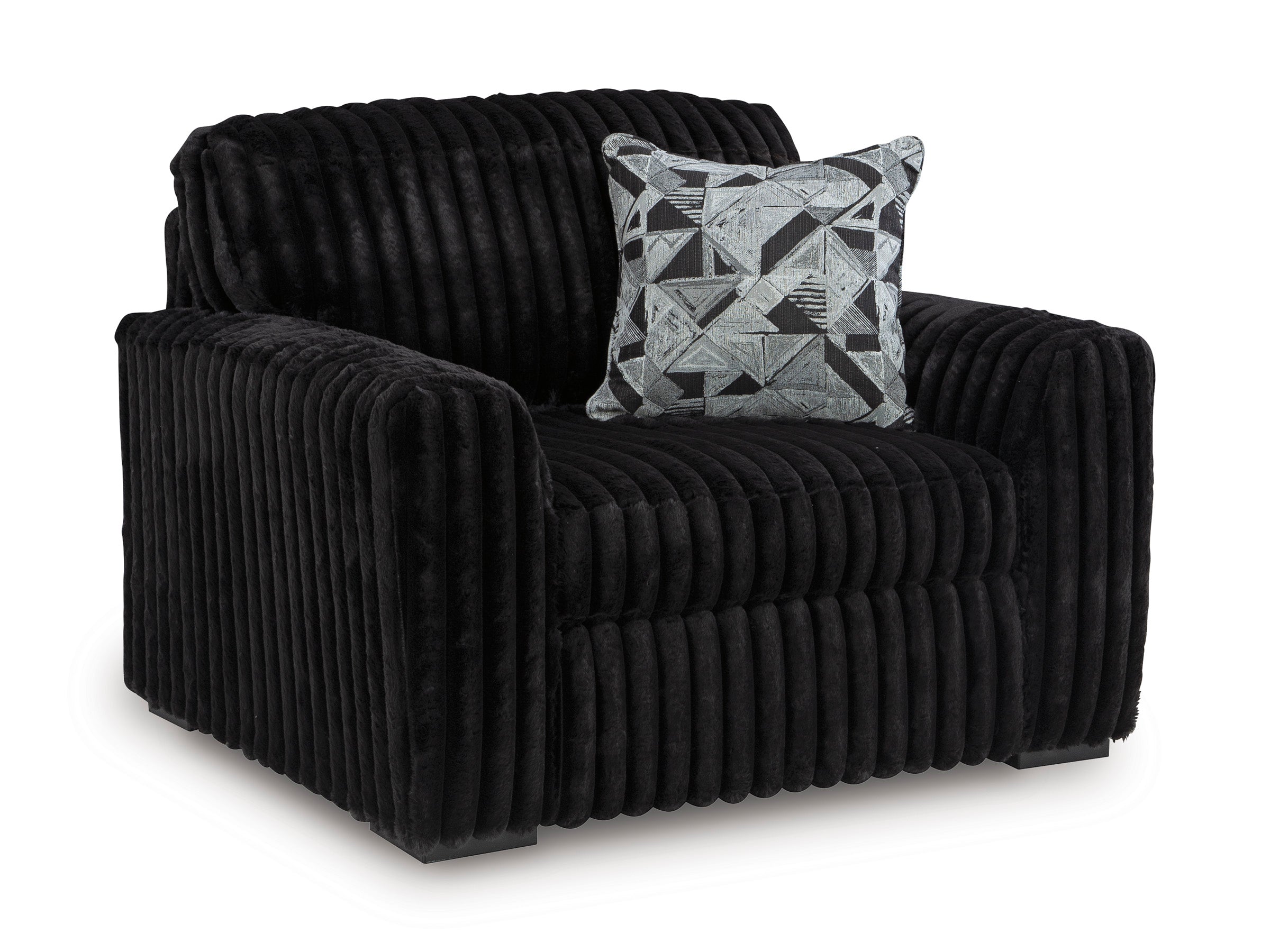 Midnight-Madness Onyx Chair and a Half