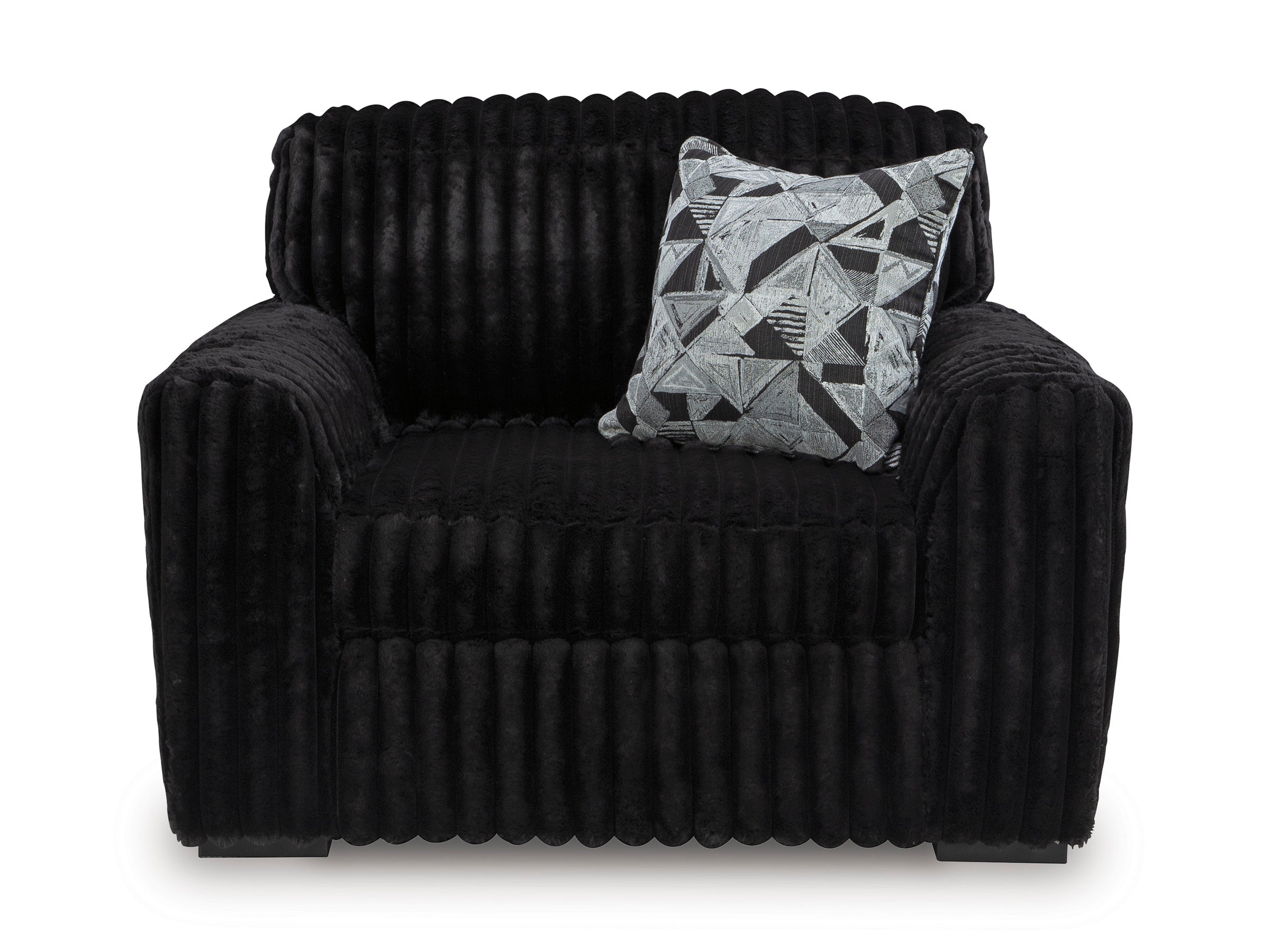 Midnight-Madness Onyx Chair and a Half