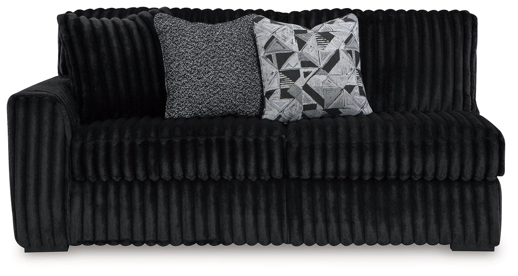 Midnight-Madness Onyx Corduroy Modular Sectional Units