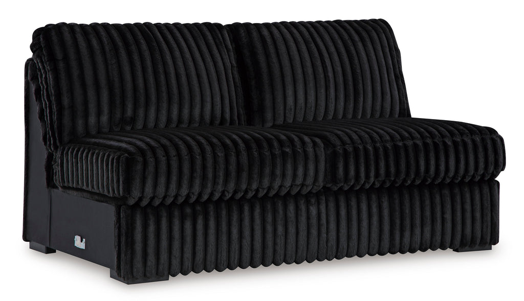 Midnight-Madness Onyx Corduroy Modular Sectional Units