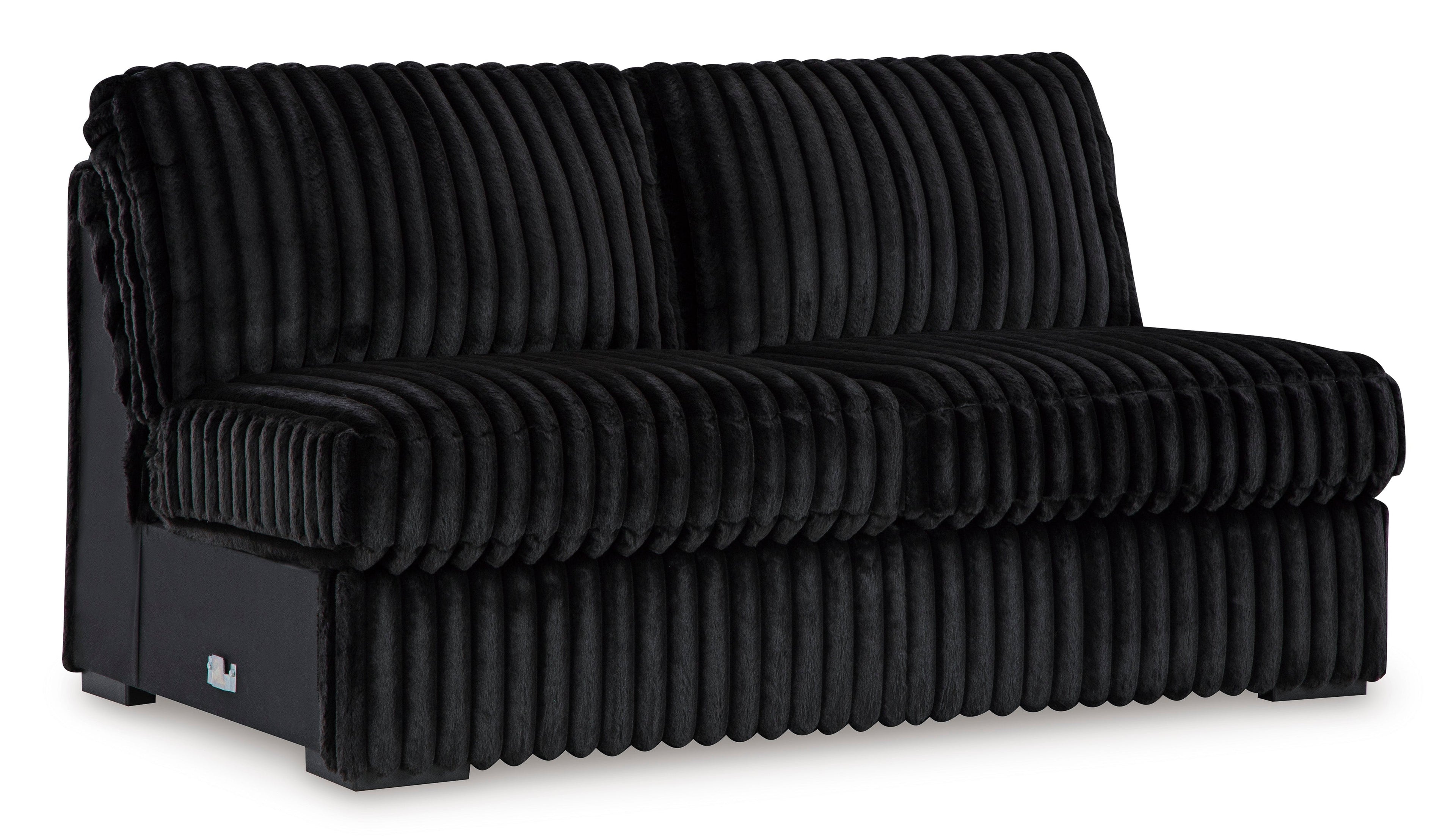 Midnight-Madness Onyx Corduroy Modular Sectional Units