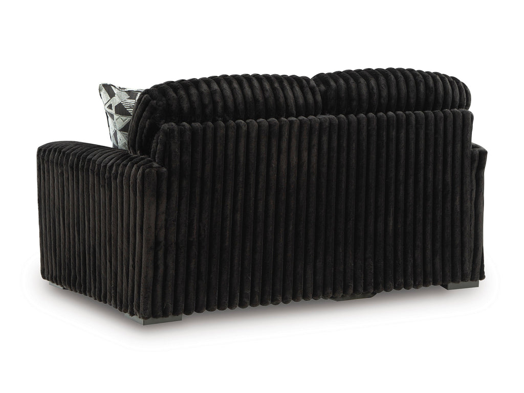 Midnight-Madness Onyx Loveseat