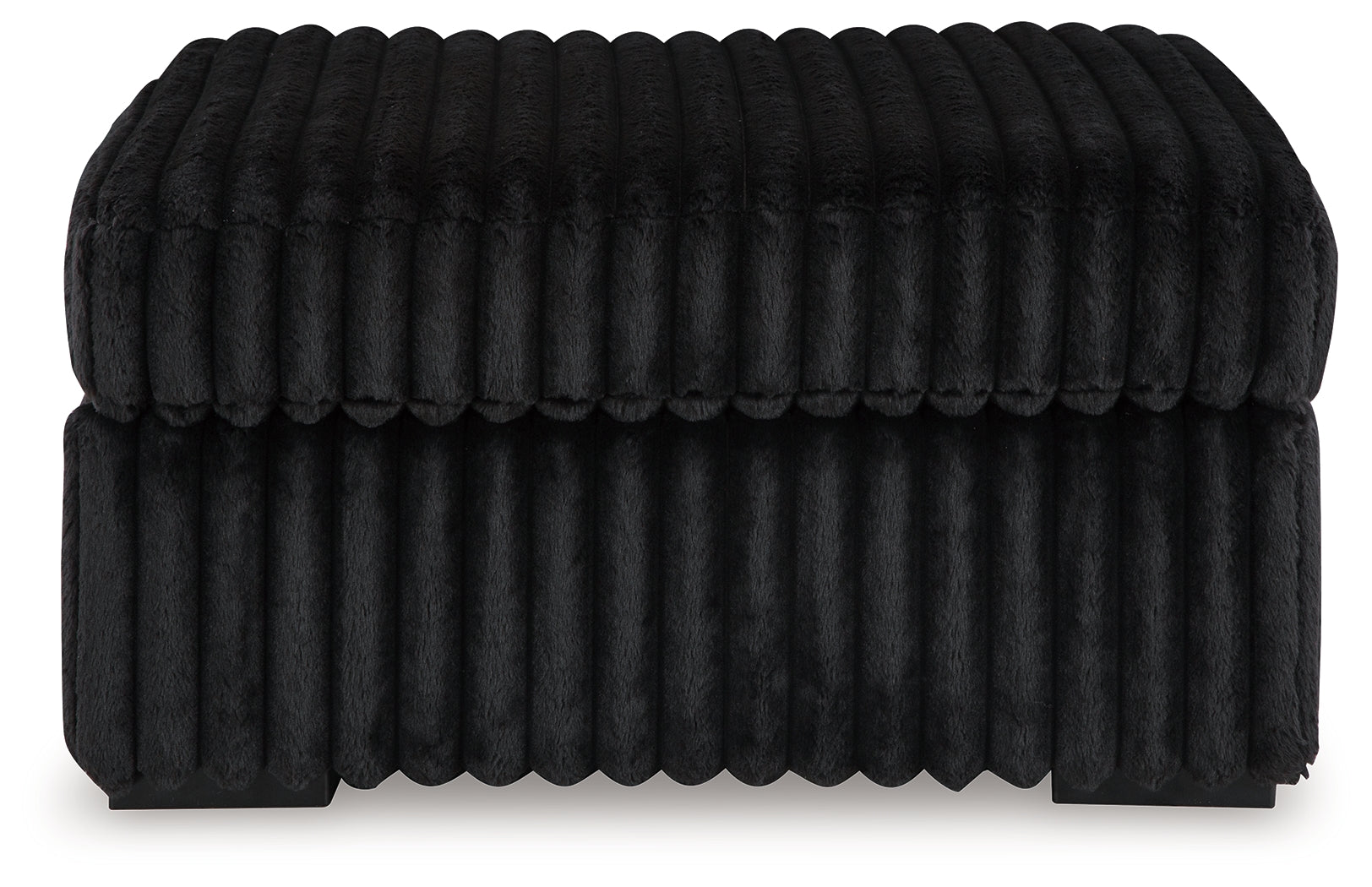 Midnight-Madness Onyx Sofa, Loveseat and Oversized Ottoman