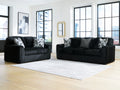Midnight-Madness Onyx Sofa and Loveseat
