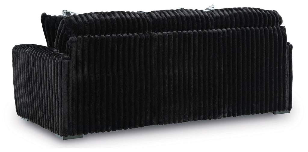 Midnight-Madness Onyx Sofa and Loveseat