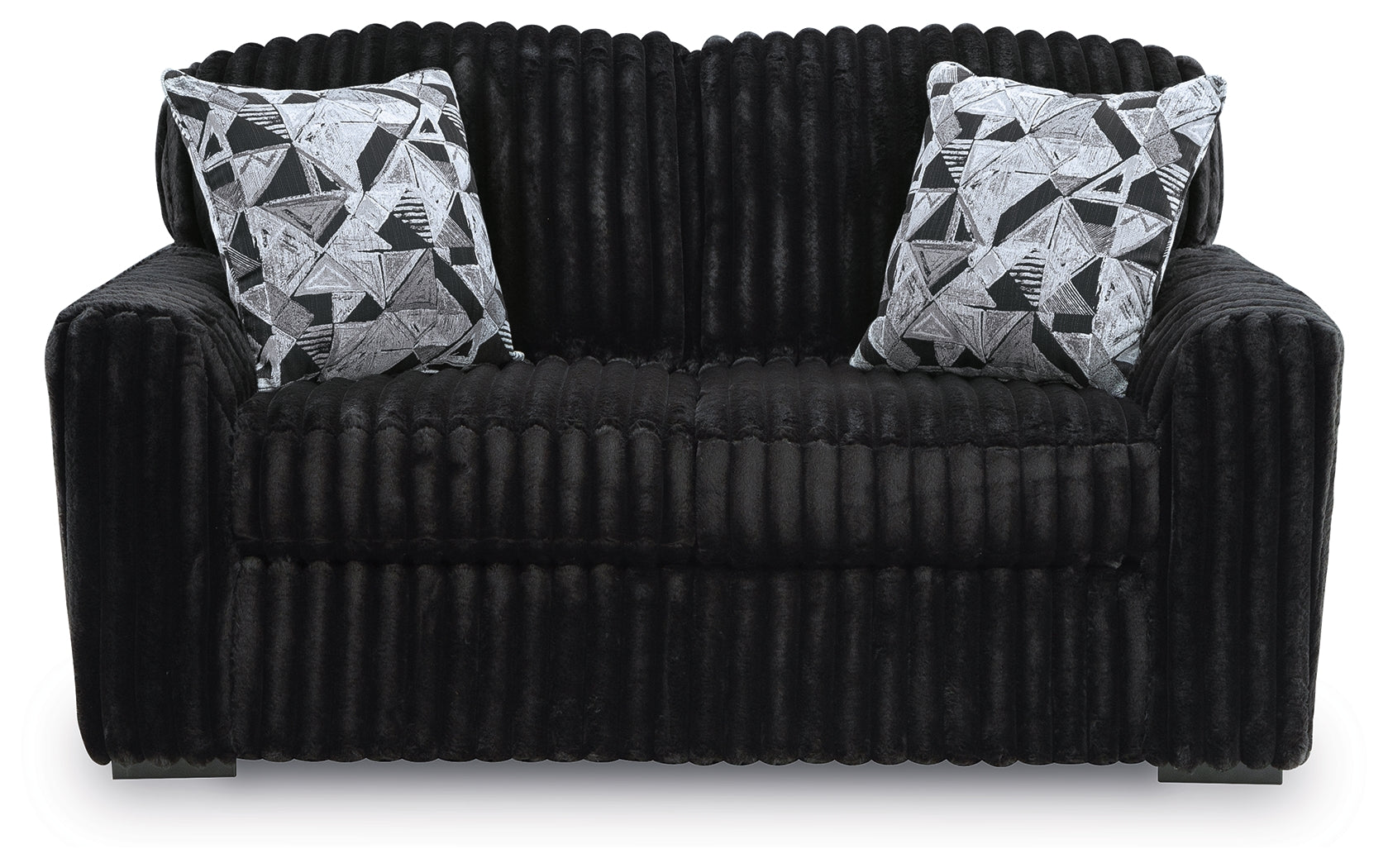 Midnight-Madness Onyx Sofa and Loveseat