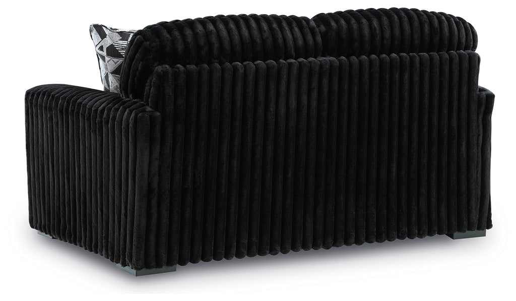 Midnight-Madness Onyx Sofa and Loveseat