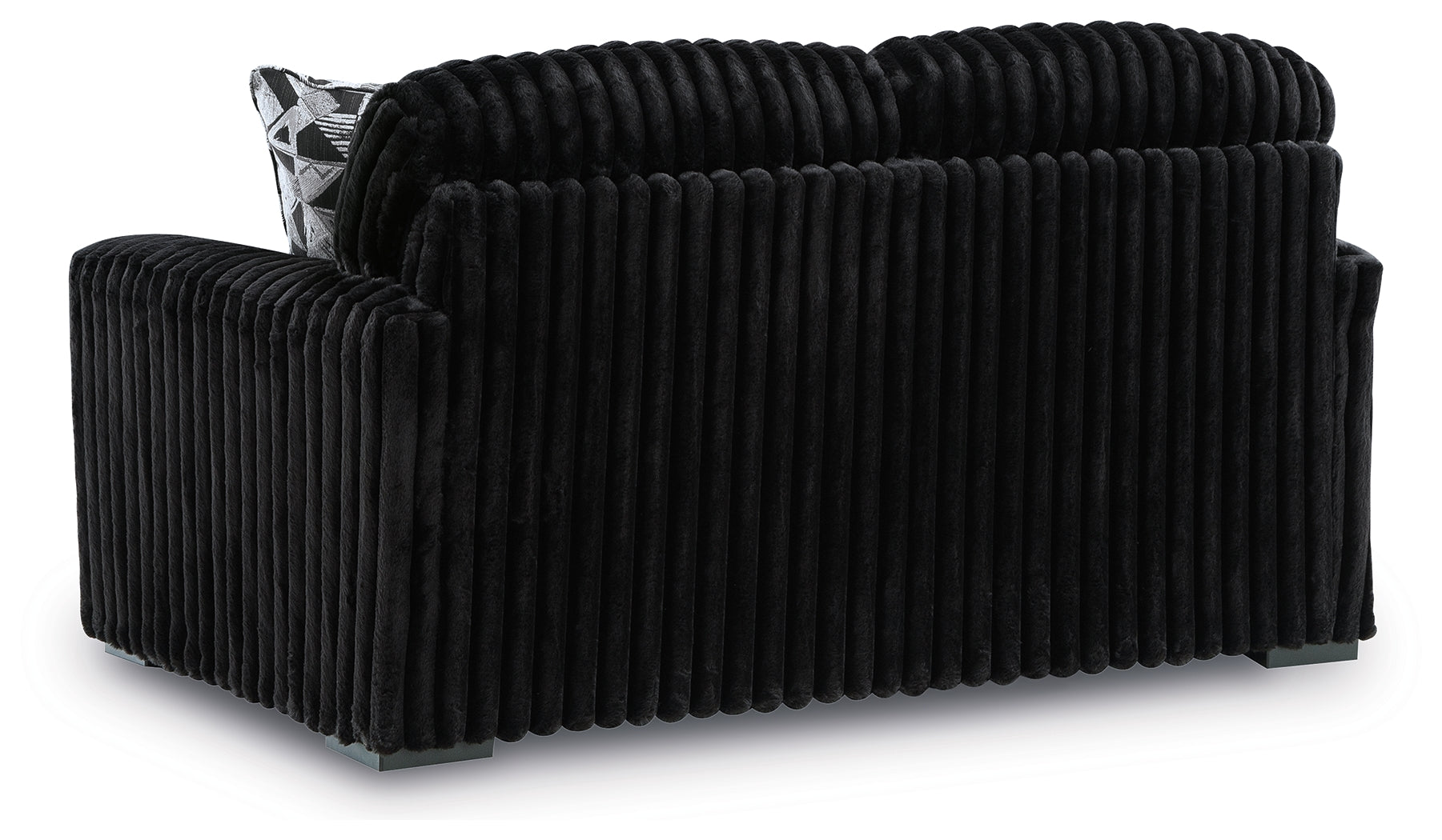 Midnight-Madness Onyx Sofa and Loveseat