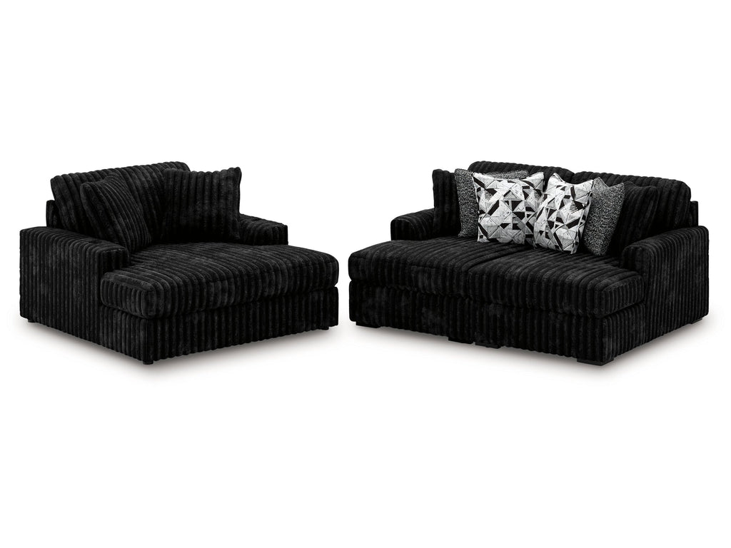 Midnight-Madness Onyx Super Chaise and Oversized Chaise
