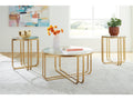 Milloton Gold Occasional Table Set (Set of 3)