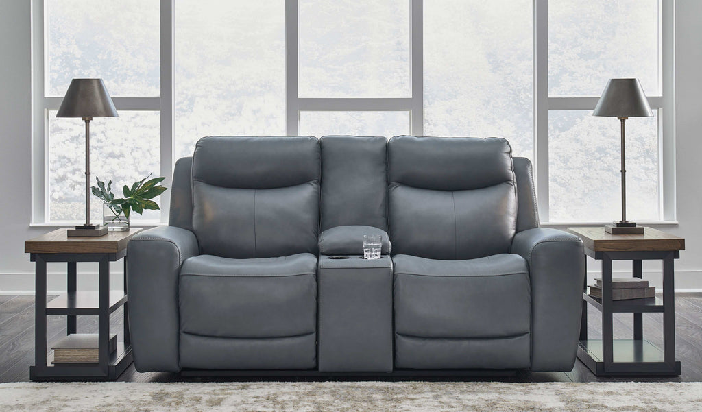 Mindanao Steel Power Reclining Living Room Set / 2pc