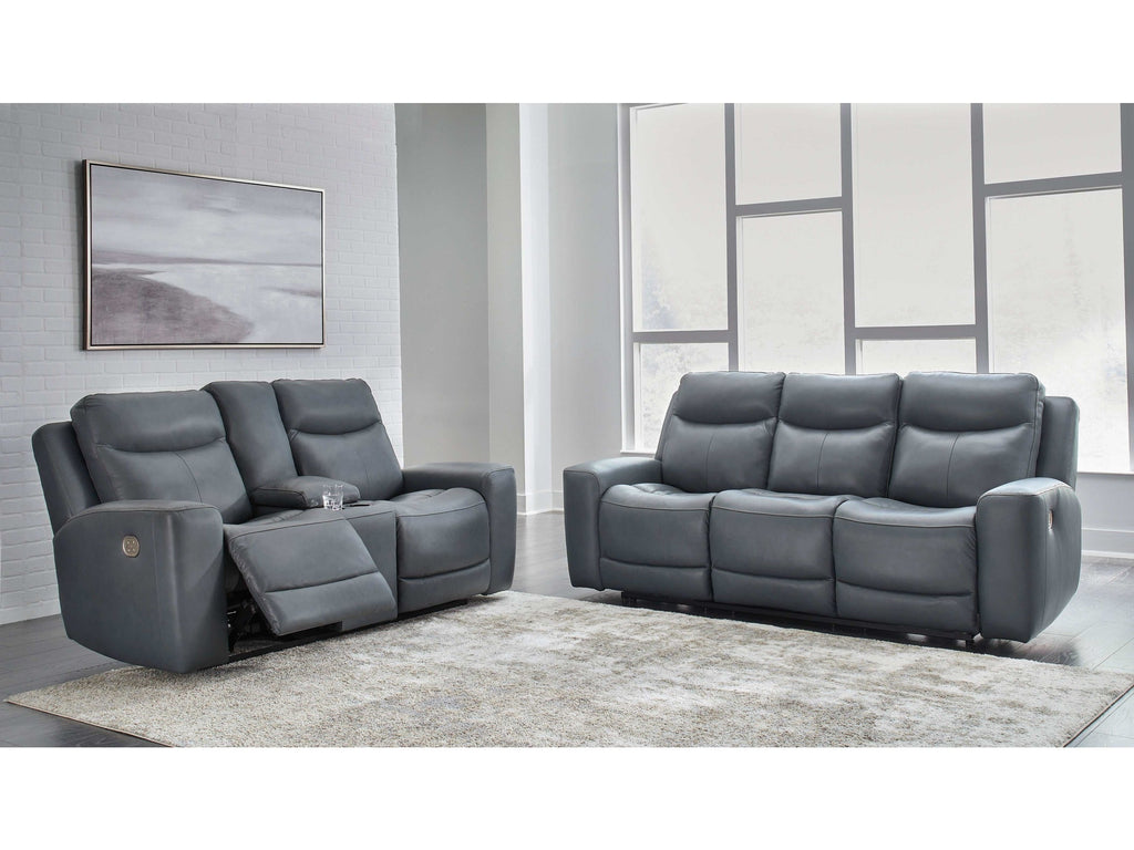 Mindanao Steel Power Reclining Living Room Set / 2pc