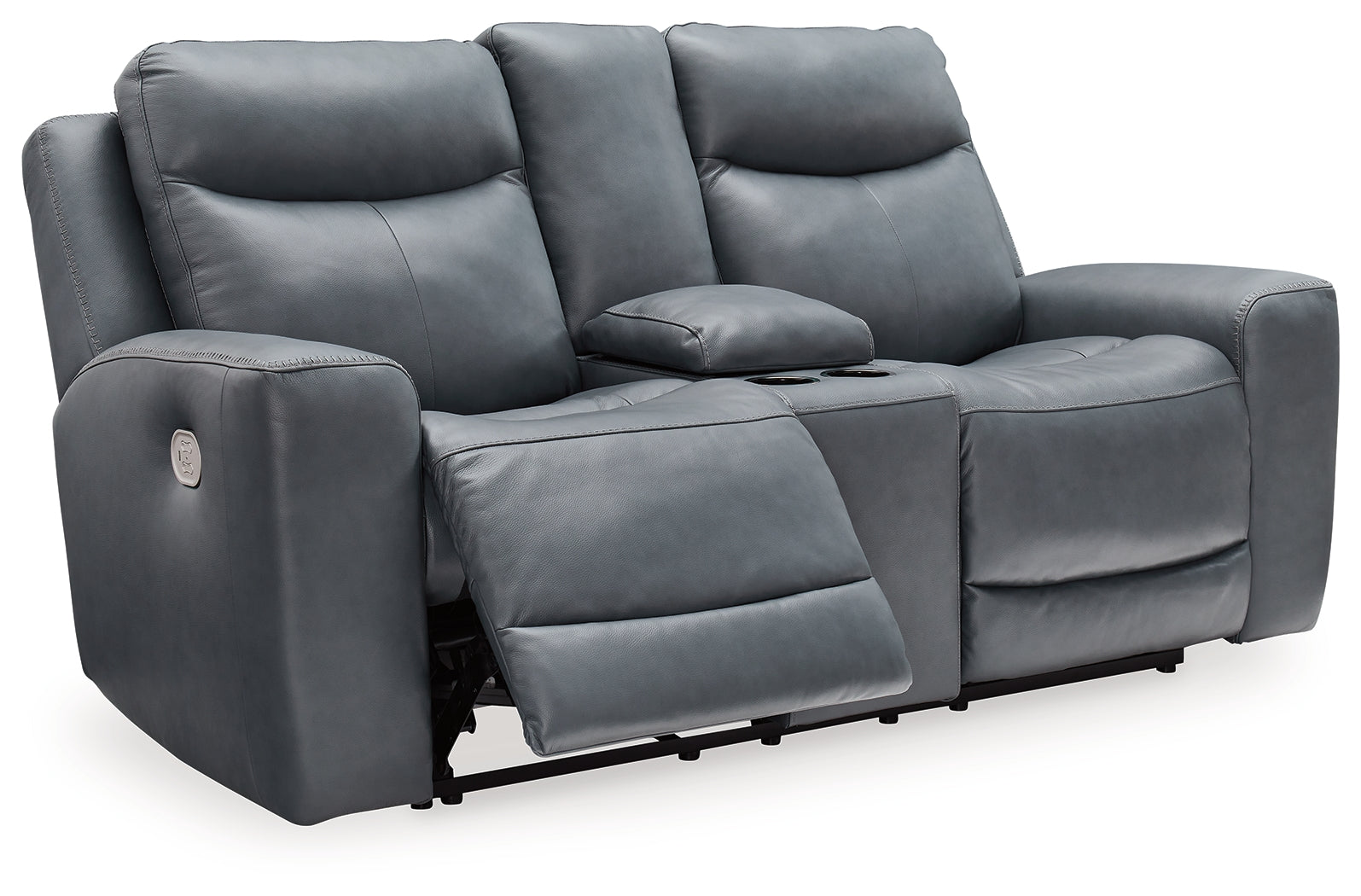 Mindanao Steel Power Reclining Loveseat w/ Console