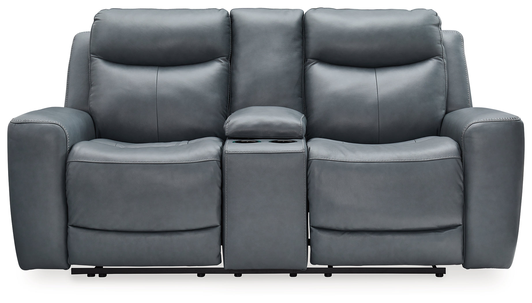 Mindanao Steel Power Reclining Loveseat w/ Console