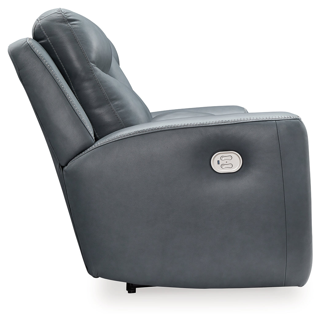 Mindanao Steel Power Reclining Loveseat w/ Console
