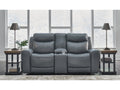 Mindanao Steel Power Reclining Loveseat w/ Console