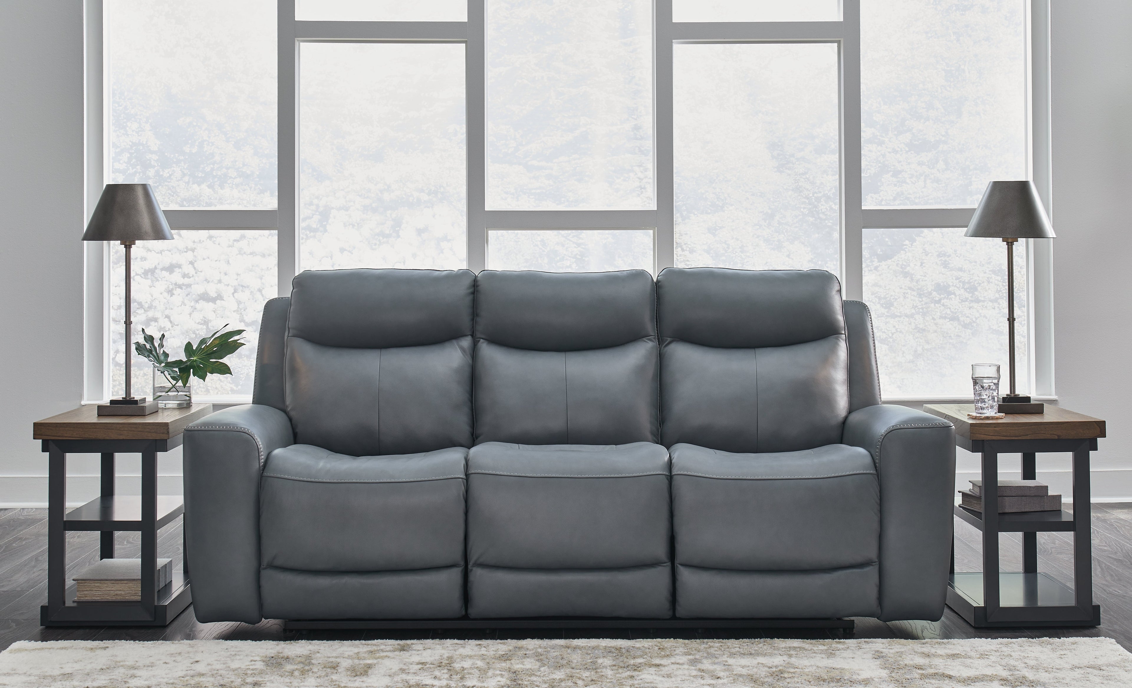 Mindanao Steel Power Reclining Sofa and Loveseat