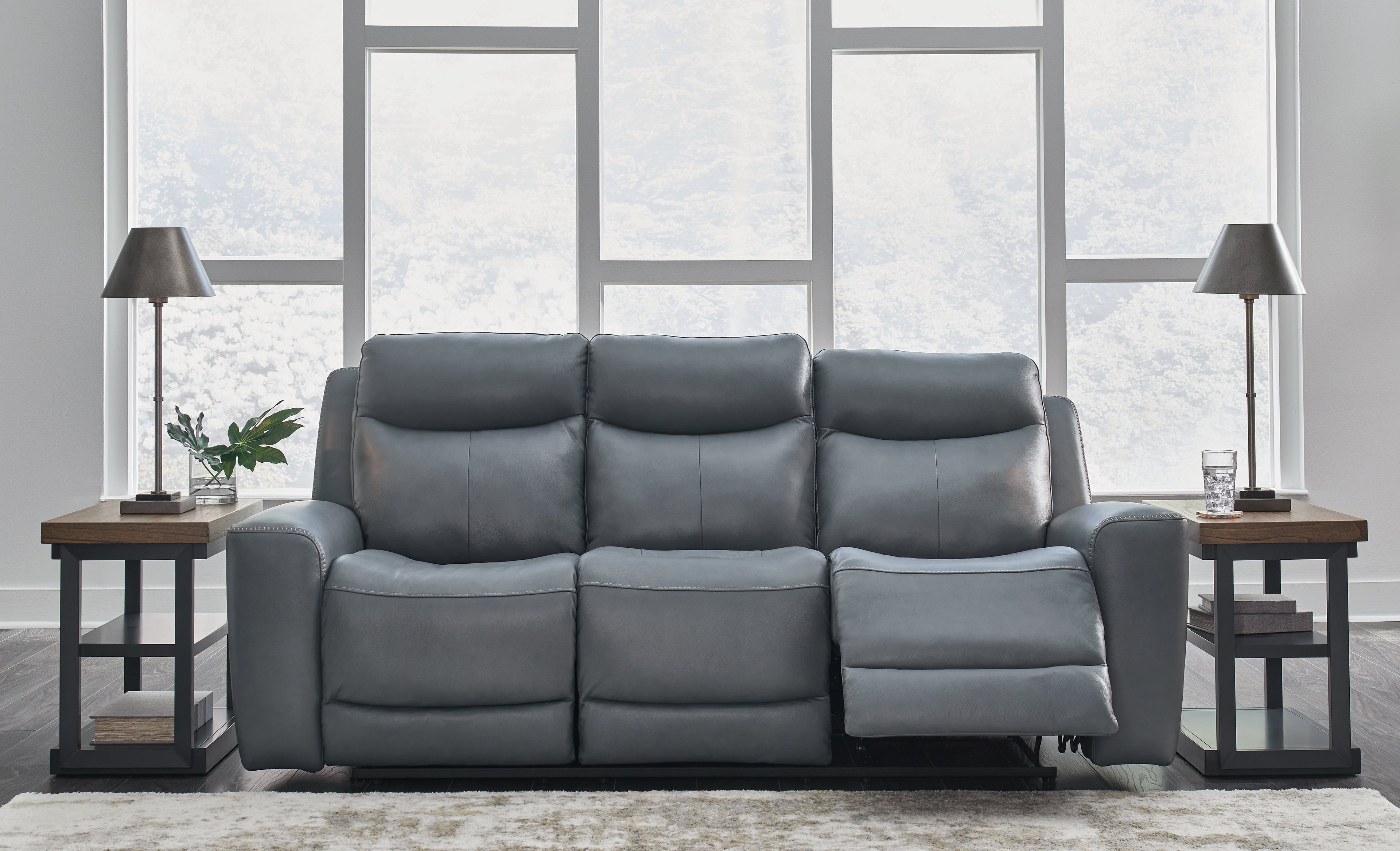 Mindanao Steel Power Reclining Sofa and Loveseat