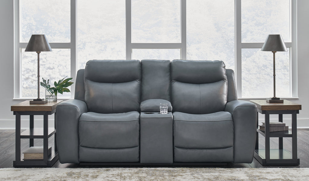 Mindanao Steel Power Reclining Sofa and Loveseat