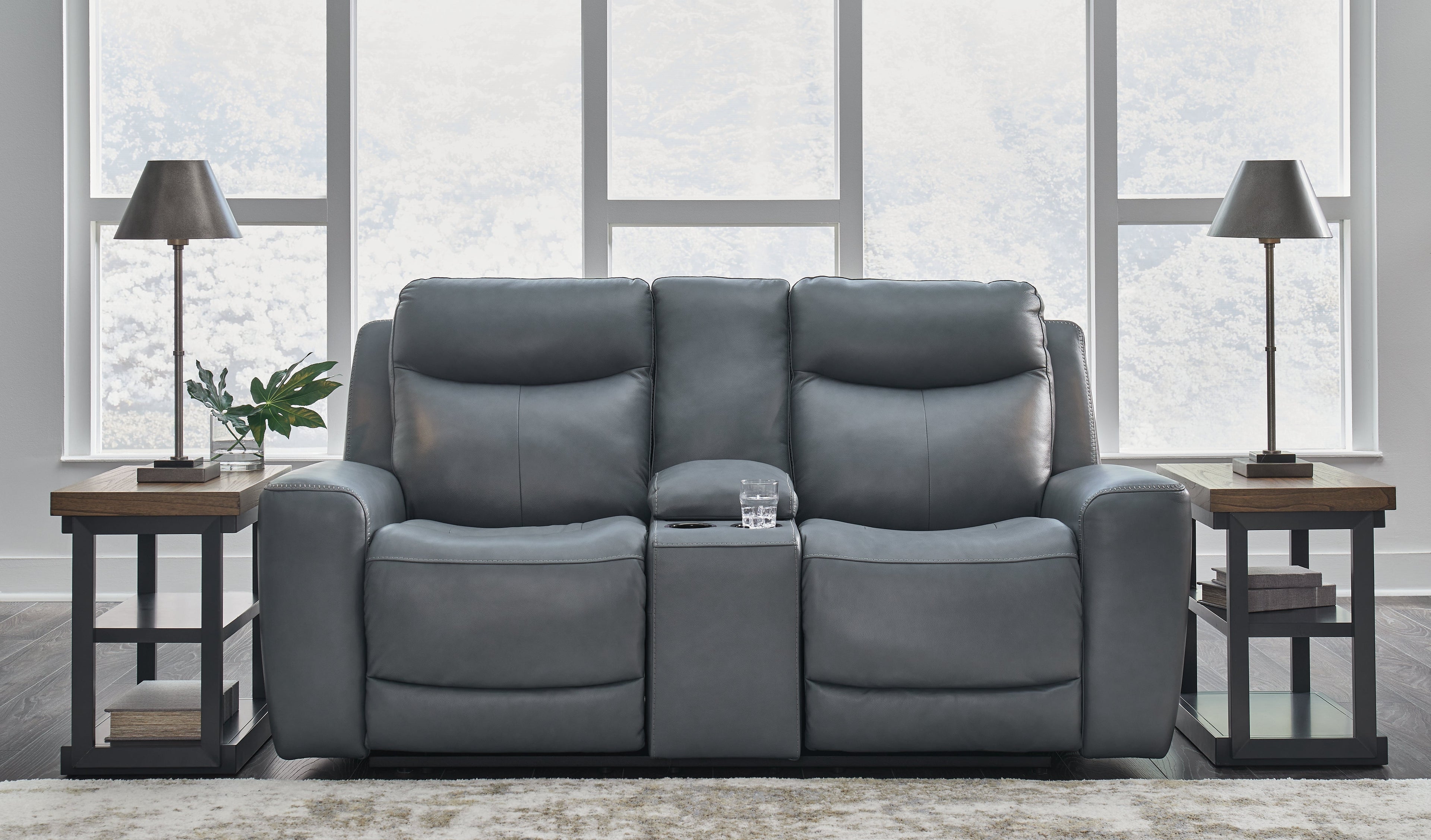 Mindanao Steel Power Reclining Sofa and Loveseat