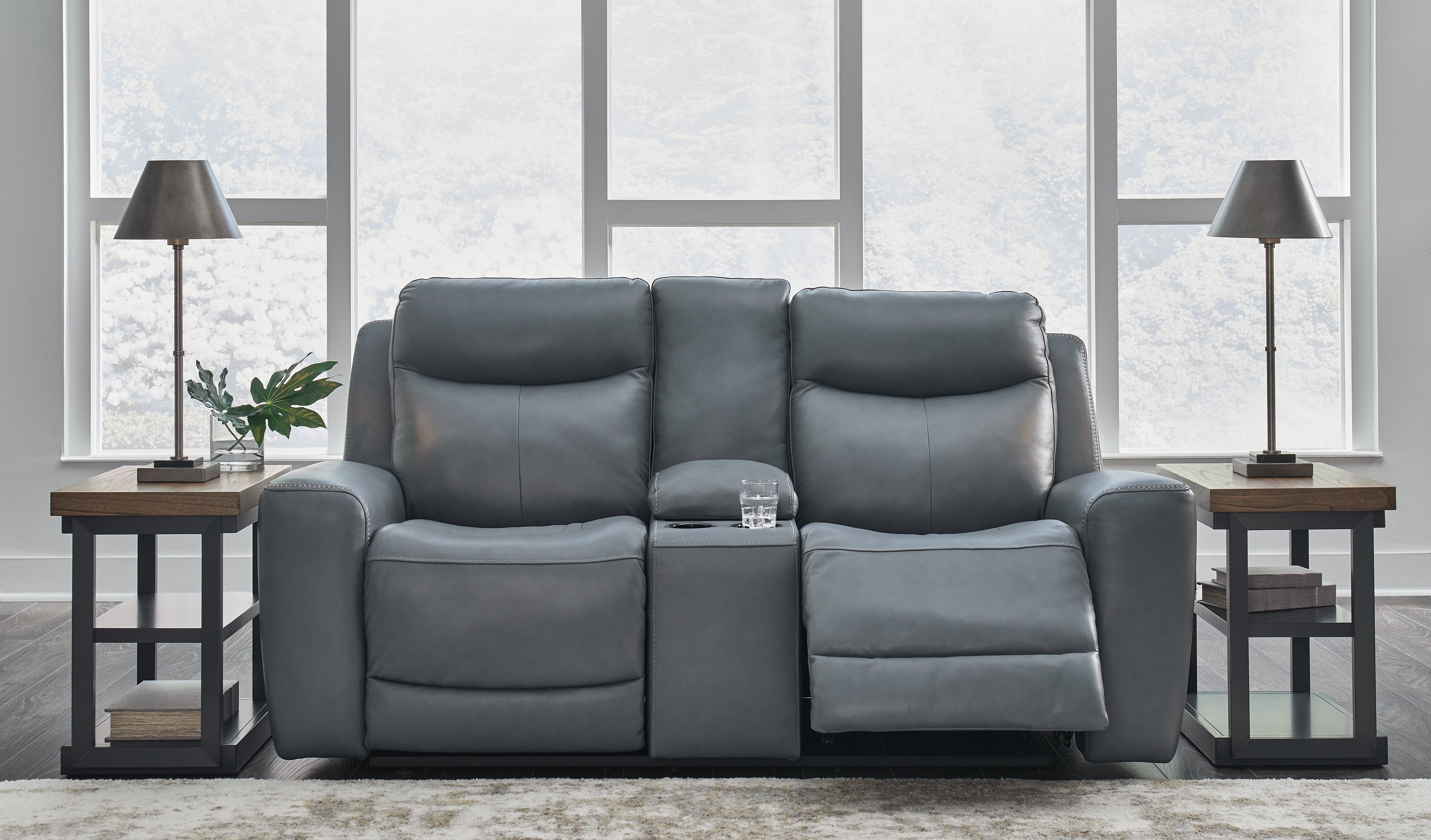 Mindanao Steel Power Reclining Sofa and Loveseat