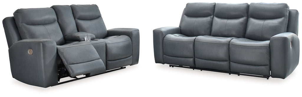 Mindanao Steel Power Reclining Sofa and Loveseat