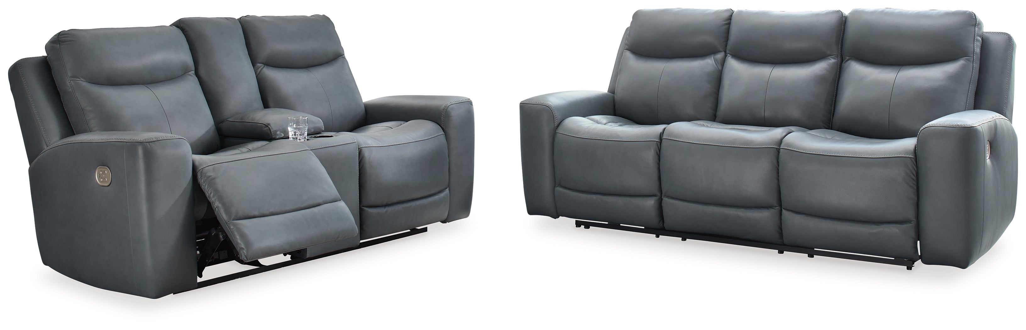 Mindanao Steel Power Reclining Sofa and Loveseat