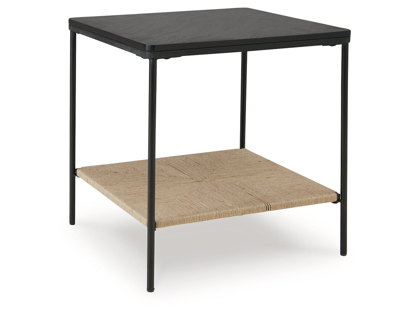 Minrich Black/Natural Accent Table