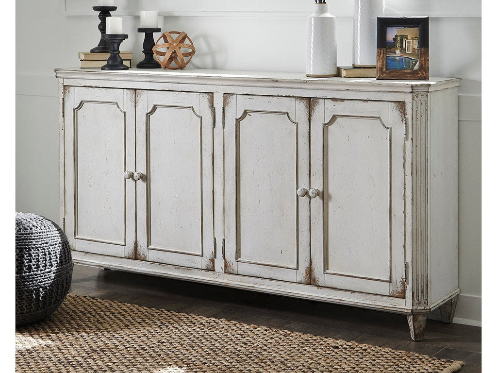 Mirimyn Antique White Accent Cabinet