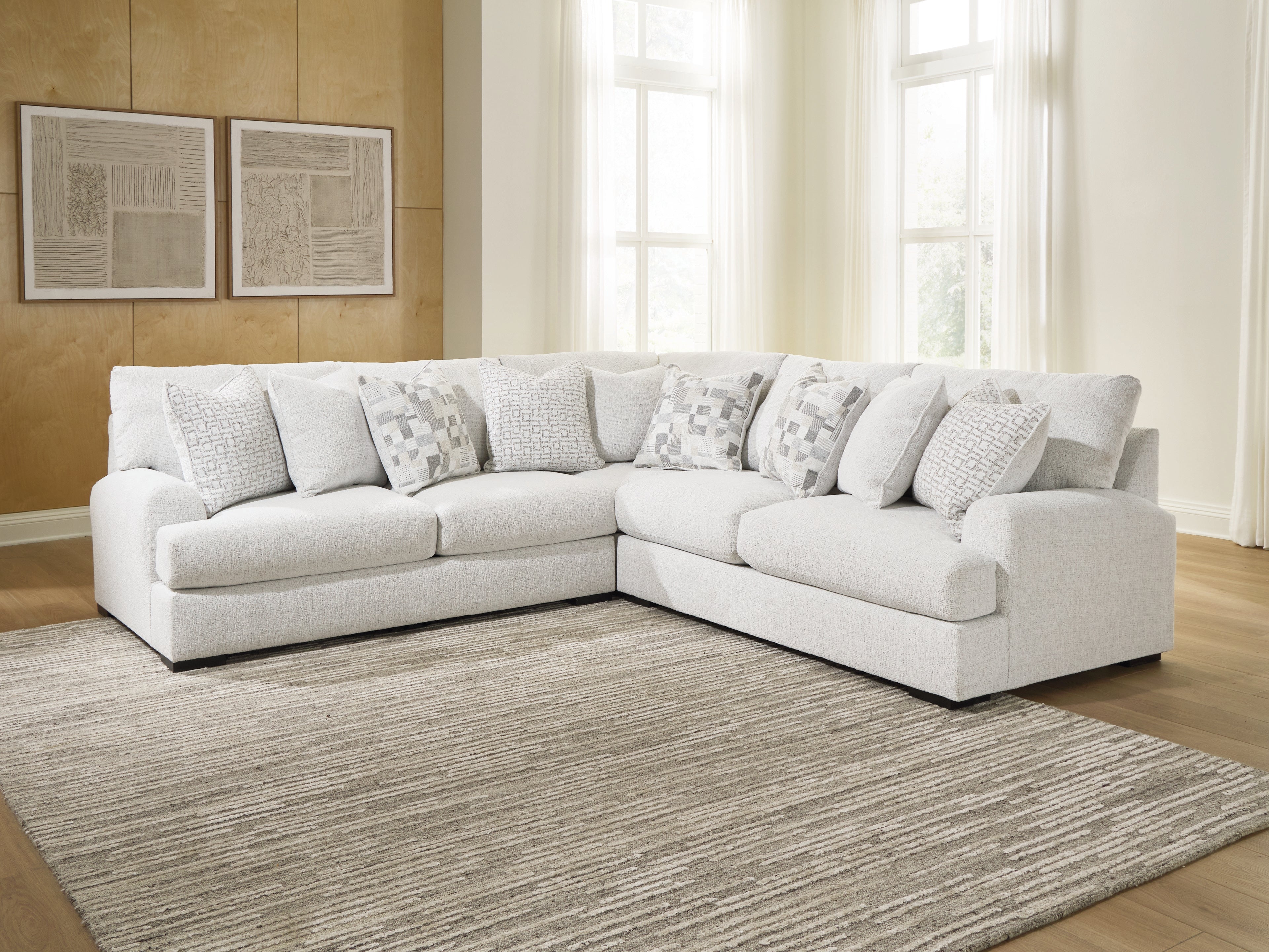 Misty-Lakes Chalk 3-Piece Sectional