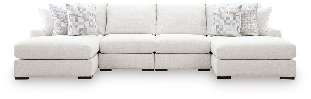 Misty-Lakes Chalk 4-Piece Double Chaise Sectional