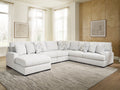 Misty-Lakes Chalk 5-Piece Sectional with Chaise