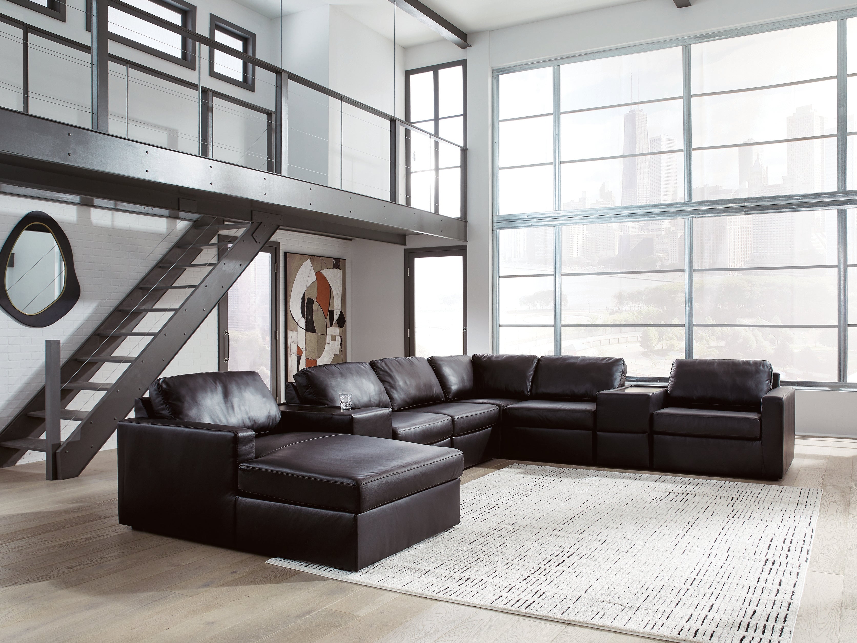 ModMax II 8 Pc Sectional, Black