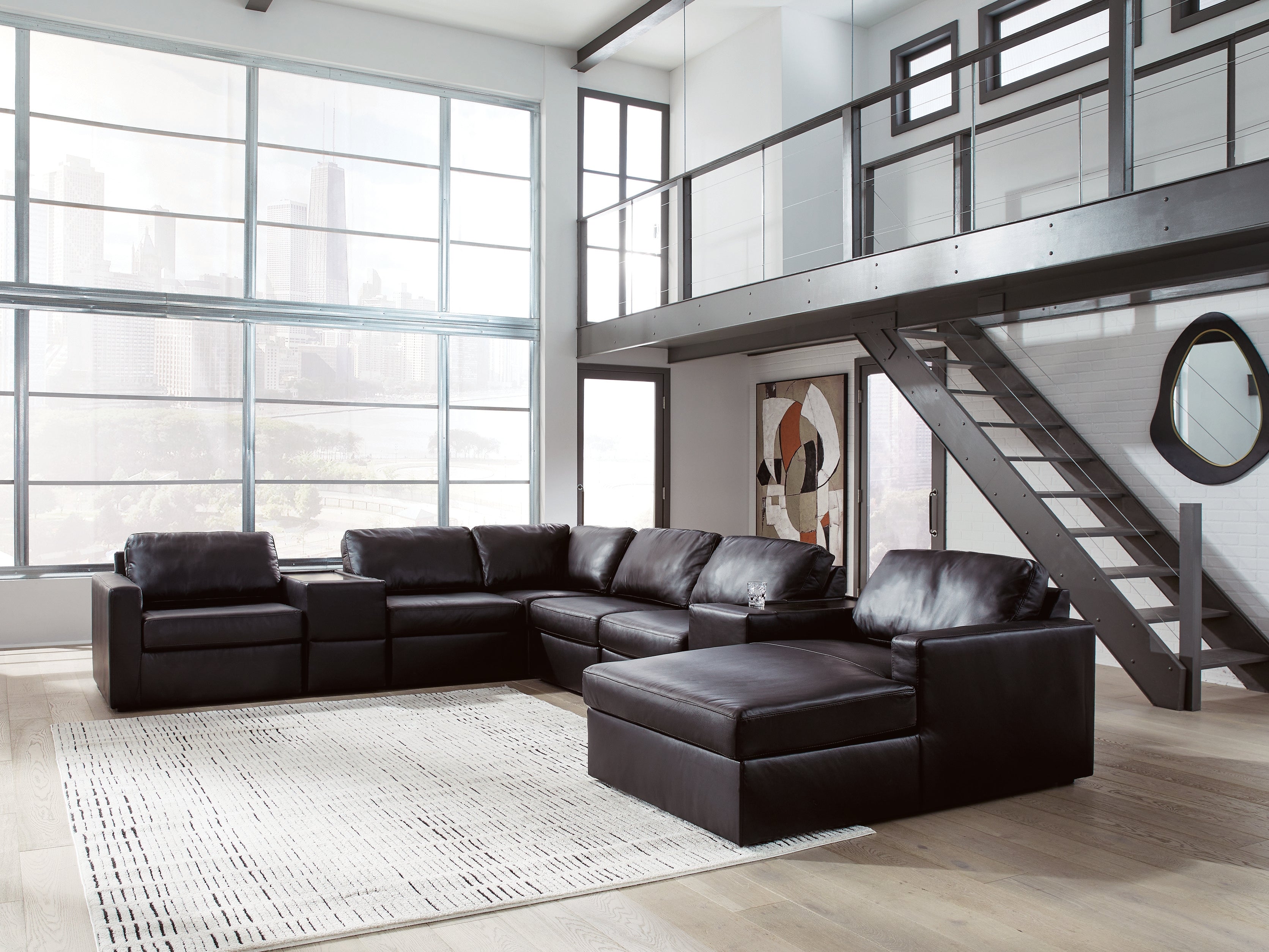 ModMax II 8 Pc Sectional, Black