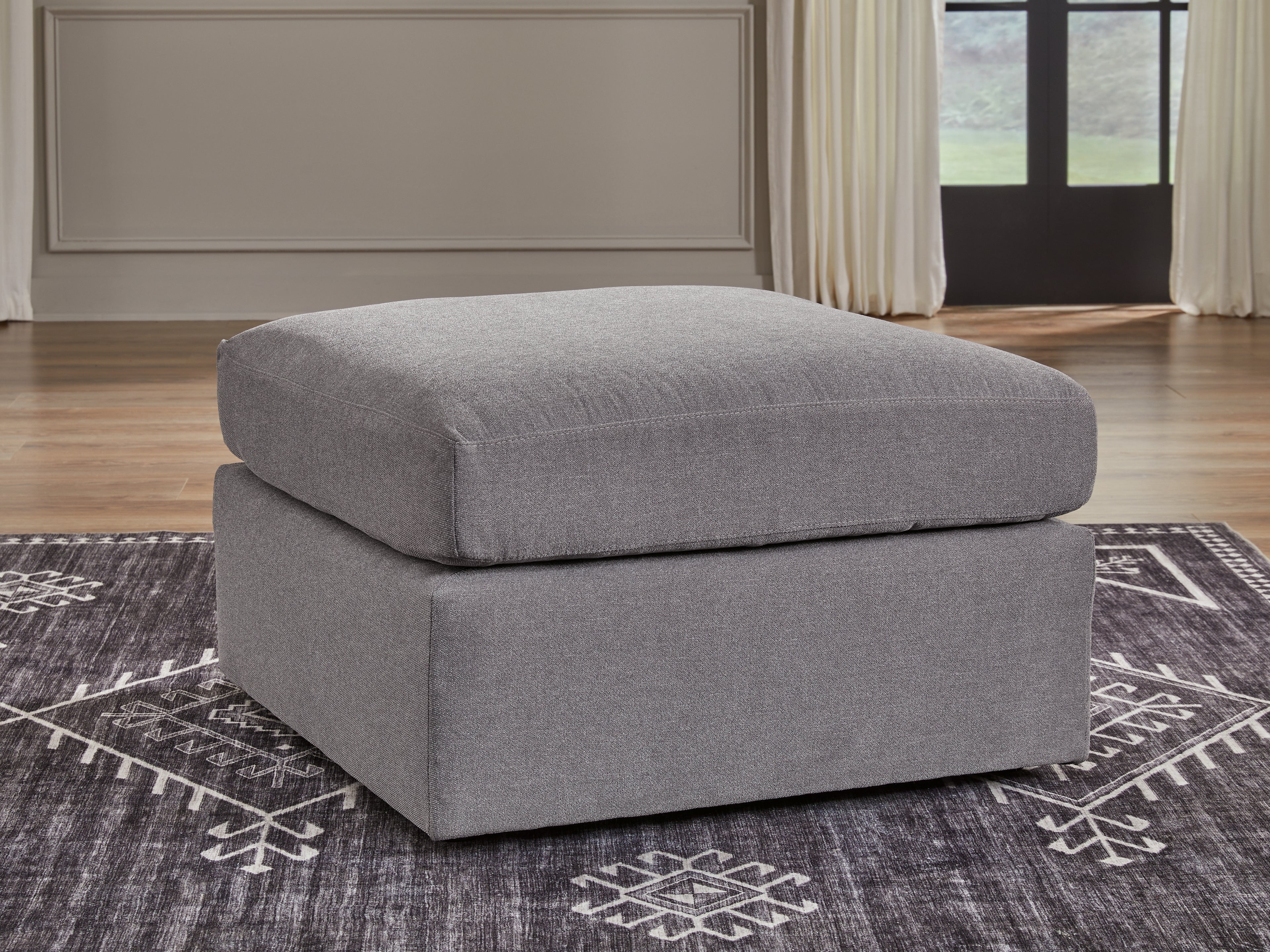 Modmax Granite 4-Piece Sectional and Oversized Accent Ottoman