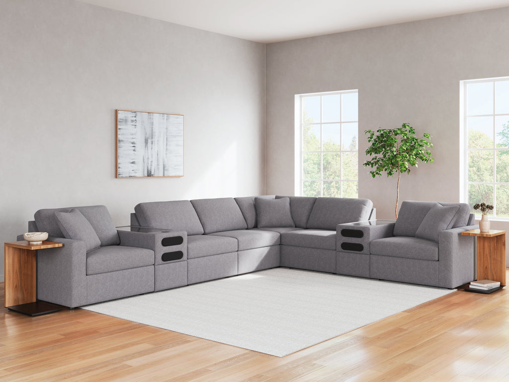 Modmax Granite 8-Piece Sectional with Audio Consoles