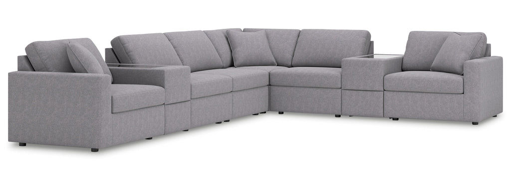 Modmax Granite 8-Piece Sectional with Storage Consoles