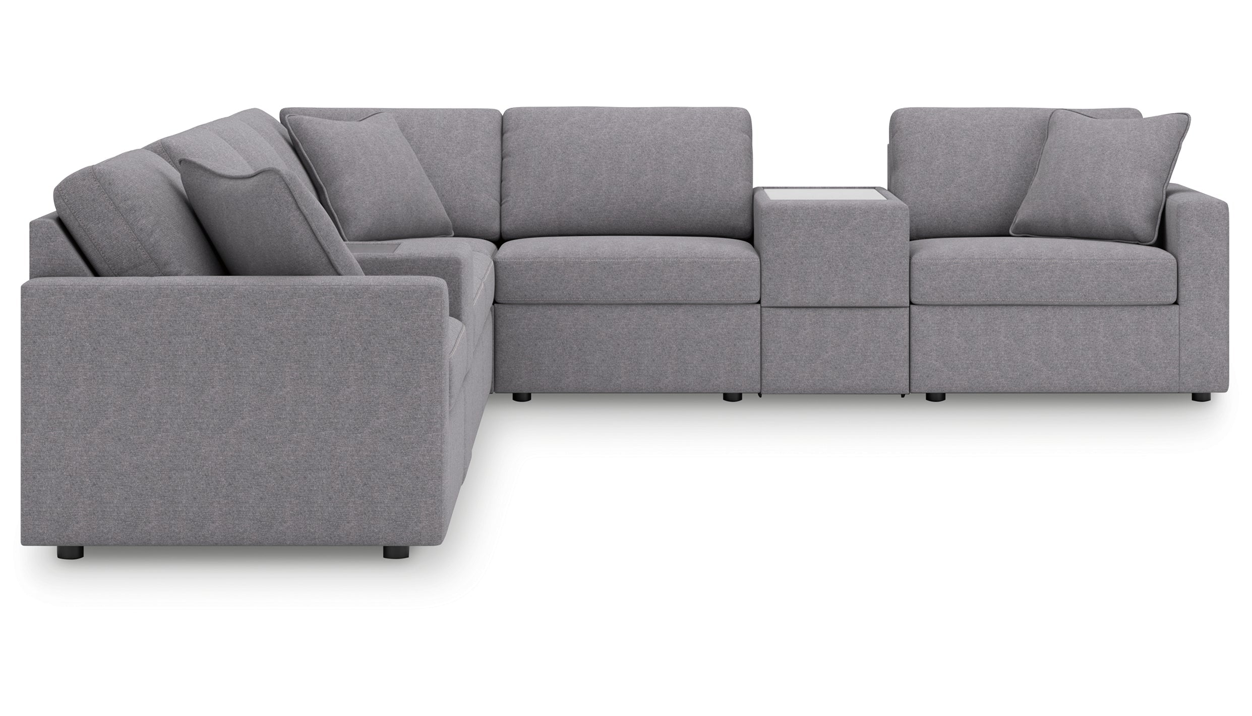 Modmax Granite 8-Piece Sectional with Storage Consoles