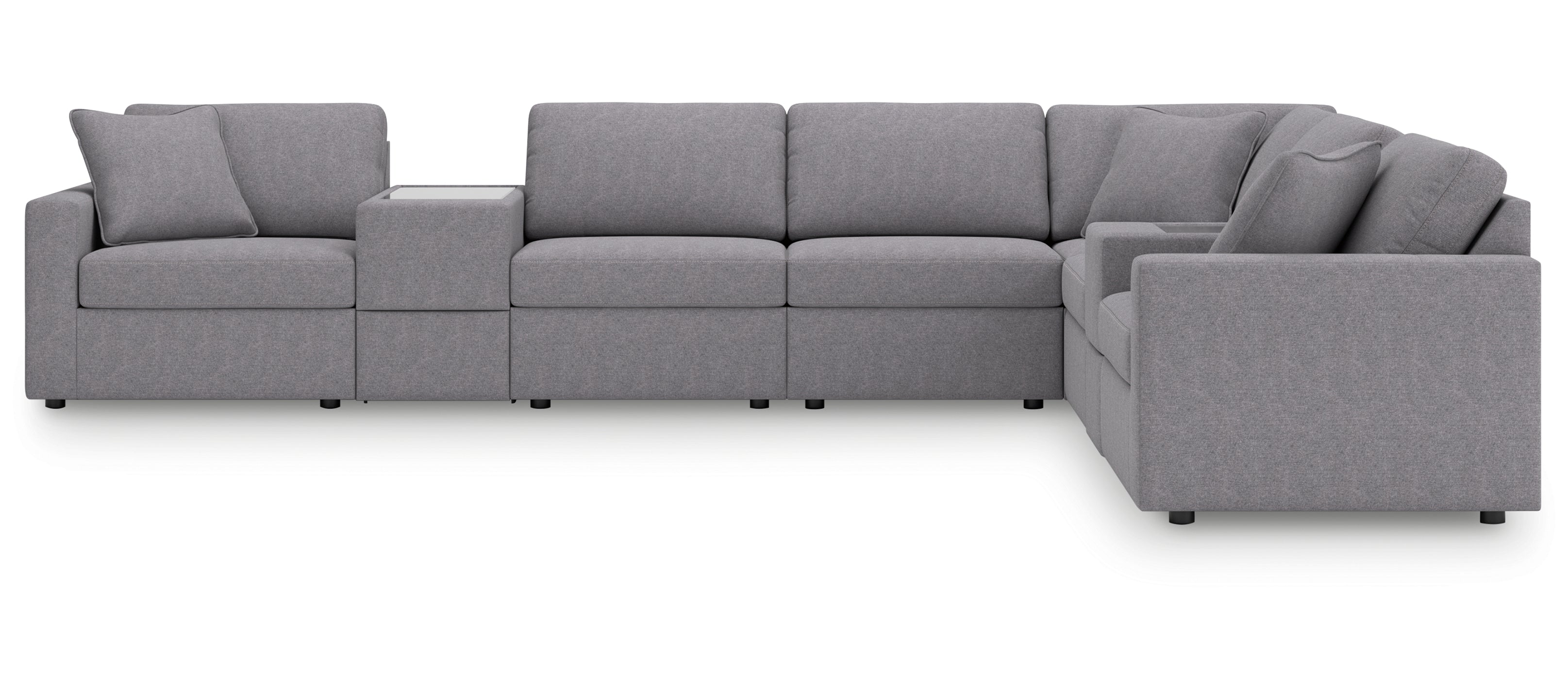 Modmax Granite 8-Piece Sectional with Storage Consoles