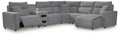 Modmax II Salt and Pepper 6 Pc Reclining Sectional