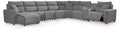 Modmax II Salt and Pepper 8 Pc Power Reclining Sectional