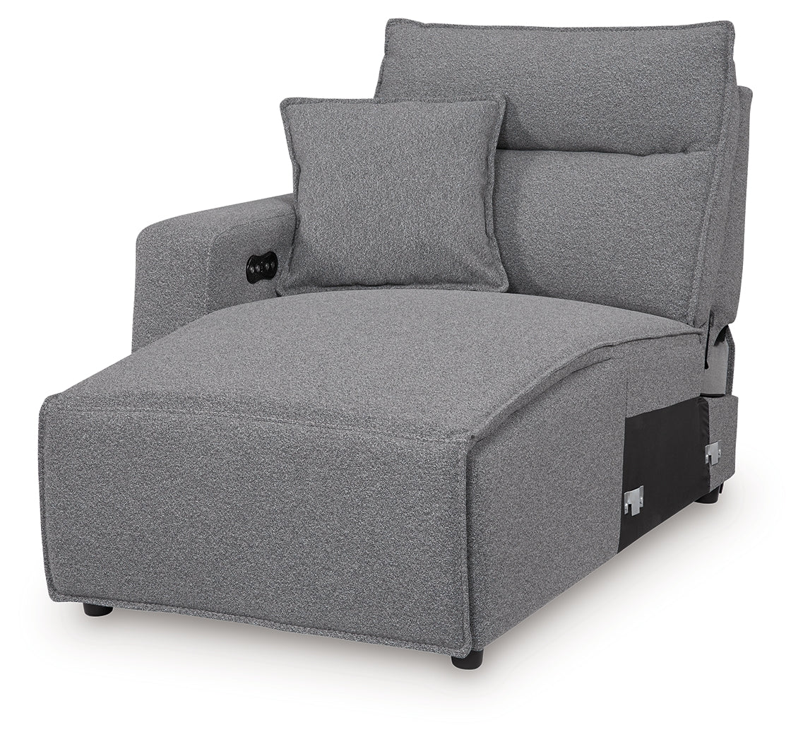 Modmax II Salt and Pepper 8 Pc Power Reclining Sectional