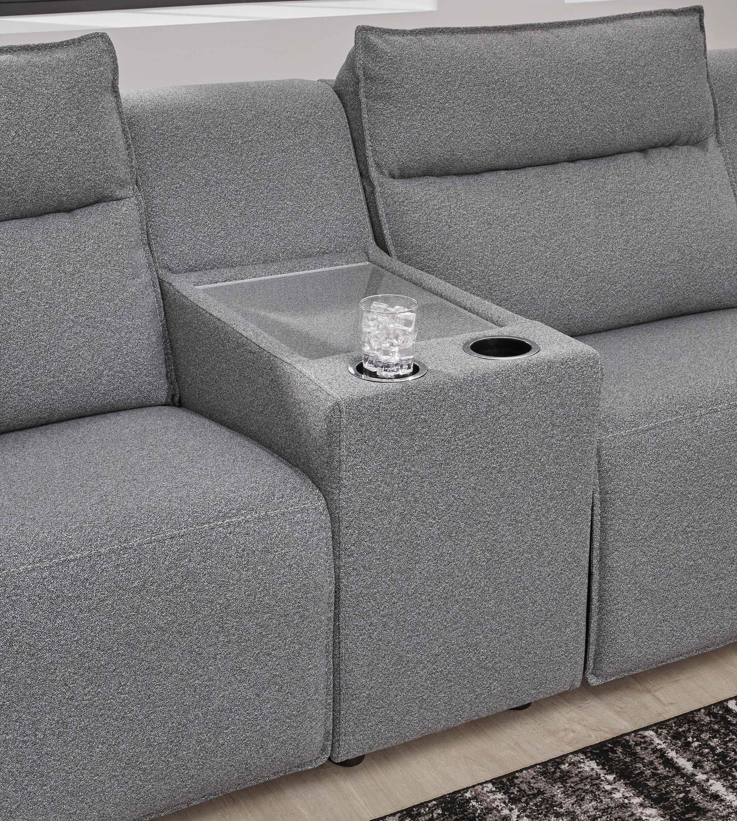 Modmax II Salt and Pepper 8 Pc Power Reclining Sectional