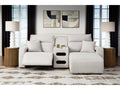 Modmax II Stone 3 Pc Power Reclining Sectional w/ Chaise and Audio Console