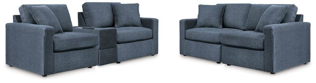 Modmax Ink 3-Piece Sectional Sofa and 2-Piece Sectional Loveseat