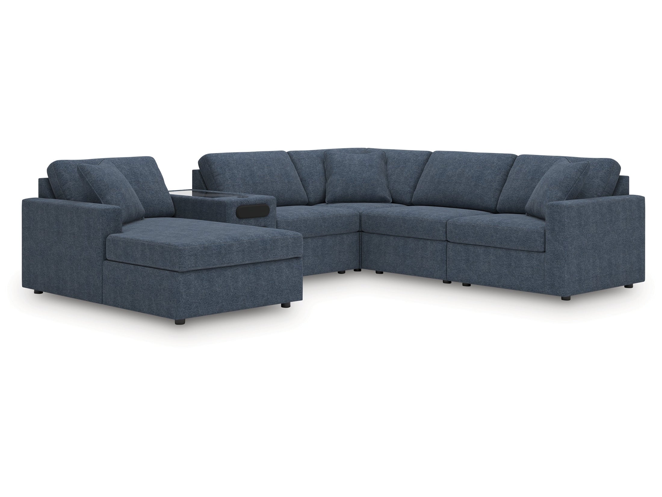 Modmax Ink 6-Piece Sectional with Audio System and Chaise
